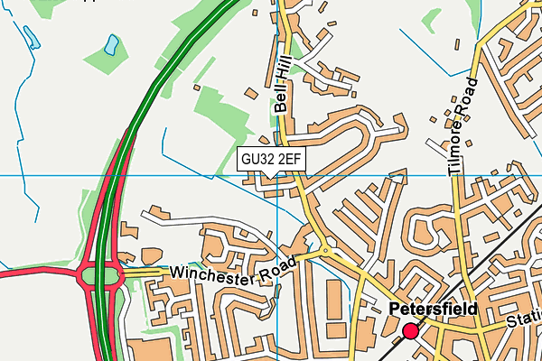 GU32 2EF map - OS VectorMap District (Ordnance Survey)