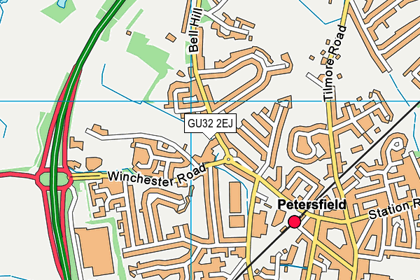 GU32 2EJ map - OS VectorMap District (Ordnance Survey)