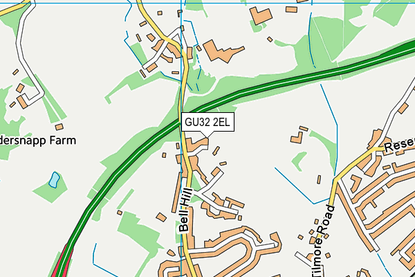 GU32 2EL map - OS VectorMap District (Ordnance Survey)