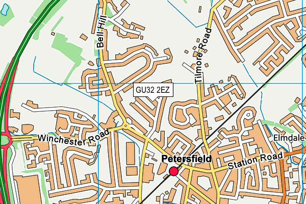 GU32 2EZ map - OS VectorMap District (Ordnance Survey)