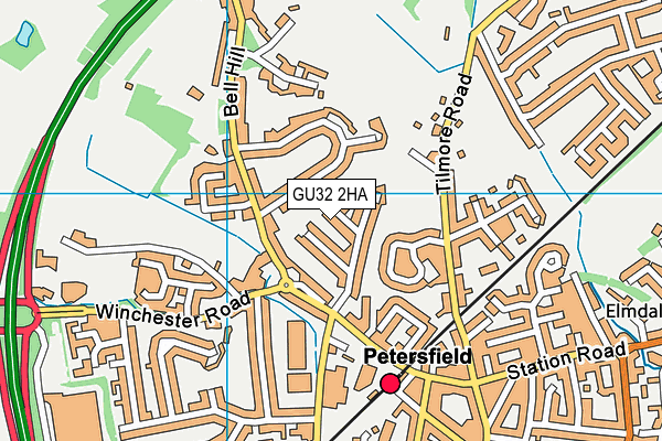 GU32 2HA map - OS VectorMap District (Ordnance Survey)