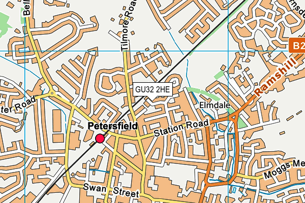 GU32 2HE map - OS VectorMap District (Ordnance Survey)