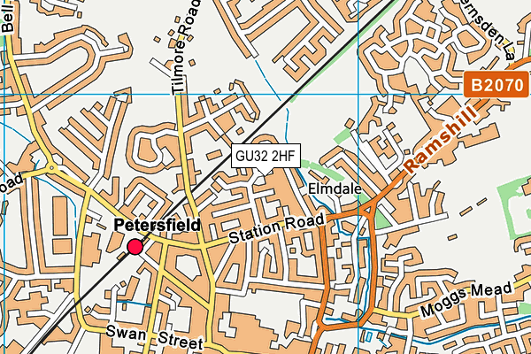 GU32 2HF map - OS VectorMap District (Ordnance Survey)