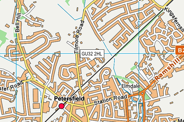 GU32 2HL map - OS VectorMap District (Ordnance Survey)