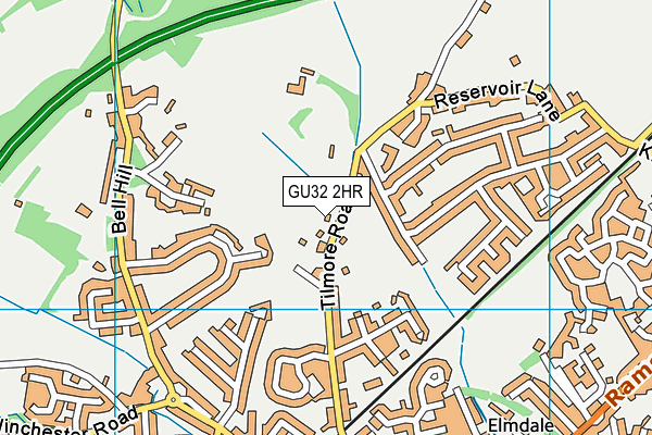 GU32 2HR map - OS VectorMap District (Ordnance Survey)