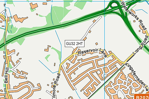 GU32 2HT map - OS VectorMap District (Ordnance Survey)