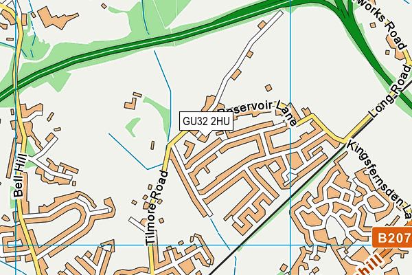 GU32 2HU map - OS VectorMap District (Ordnance Survey)