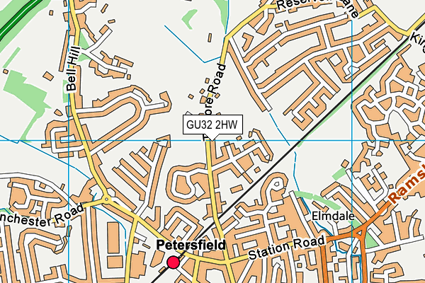 GU32 2HW map - OS VectorMap District (Ordnance Survey)