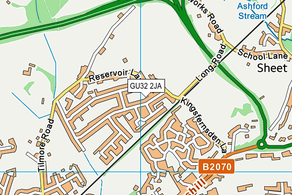 GU32 2JA map - OS VectorMap District (Ordnance Survey)