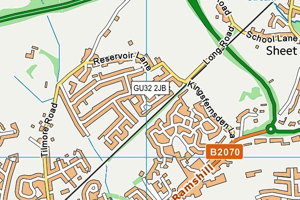 GU32 2JB map - OS VectorMap District (Ordnance Survey)