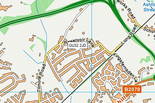 GU32 2JD map - OS VectorMap District (Ordnance Survey)