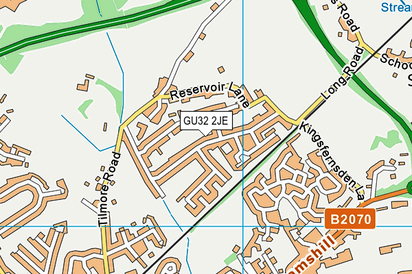 GU32 2JE map - OS VectorMap District (Ordnance Survey)