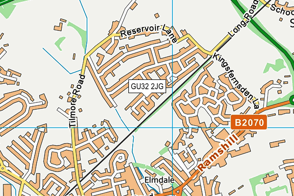 GU32 2JG map - OS VectorMap District (Ordnance Survey)