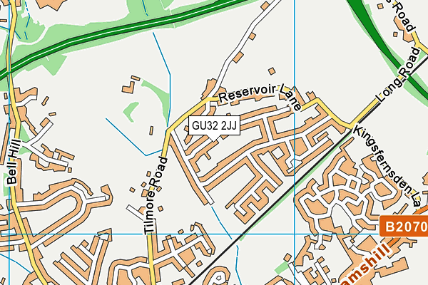 GU32 2JJ map - OS VectorMap District (Ordnance Survey)