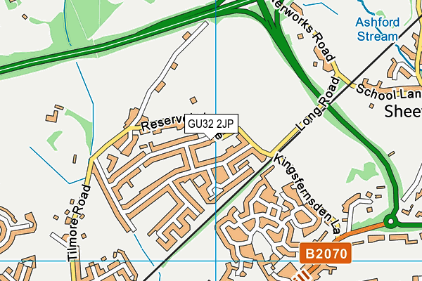 GU32 2JP map - OS VectorMap District (Ordnance Survey)