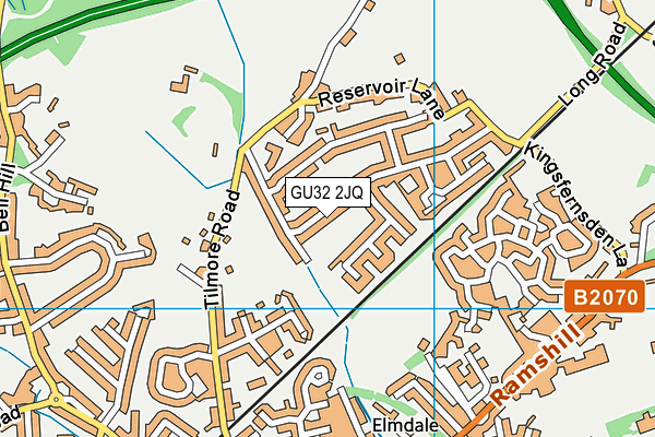 GU32 2JQ map - OS VectorMap District (Ordnance Survey)