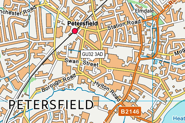 GU32 3AD map - OS VectorMap District (Ordnance Survey)