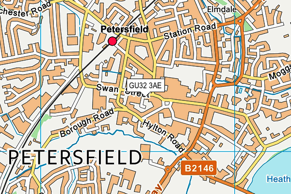 GU32 3AE map - OS VectorMap District (Ordnance Survey)