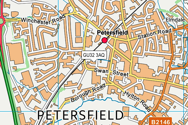 GU32 3AQ map - OS VectorMap District (Ordnance Survey)