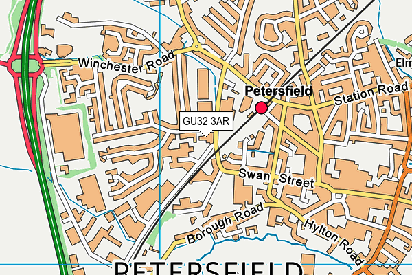 GU32 3AR map - OS VectorMap District (Ordnance Survey)