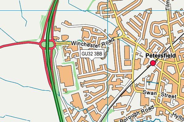 GU32 3BB map - OS VectorMap District (Ordnance Survey)