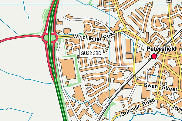 GU32 3BD map - OS VectorMap District (Ordnance Survey)