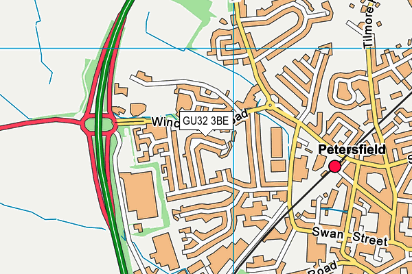 GU32 3BE map - OS VectorMap District (Ordnance Survey)