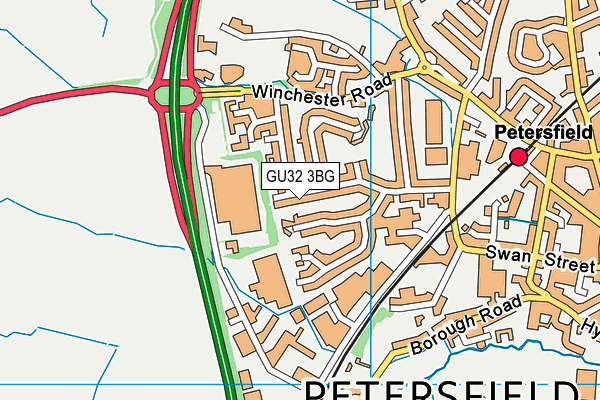 GU32 3BG map - OS VectorMap District (Ordnance Survey)