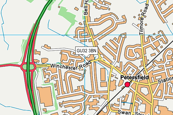 GU32 3BN map - OS VectorMap District (Ordnance Survey)