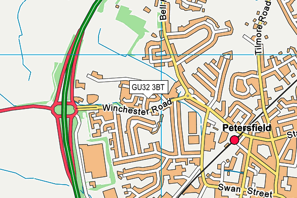 GU32 3BT map - OS VectorMap District (Ordnance Survey)