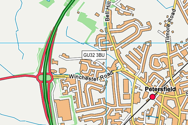 Map of THE COWSHED LTD at district scale