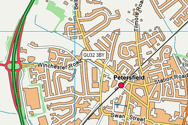 GU32 3BY map - OS VectorMap District (Ordnance Survey)