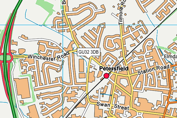 GU32 3DB map - OS VectorMap District (Ordnance Survey)