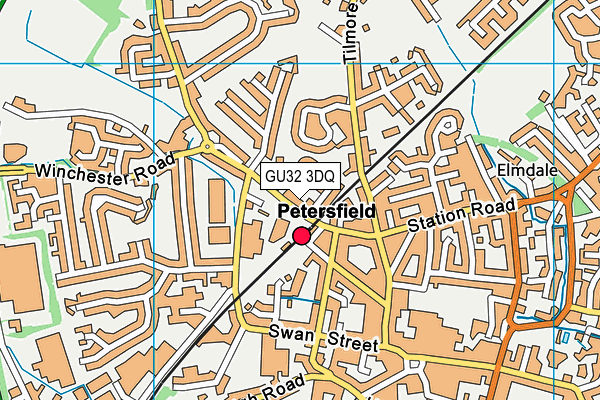 GU32 3DQ map - OS VectorMap District (Ordnance Survey)