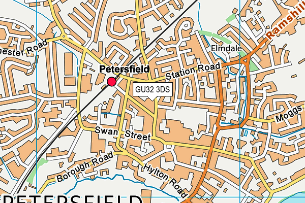 GU32 3DS map - OS VectorMap District (Ordnance Survey)