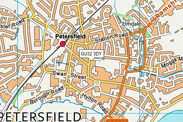 GU32 3DY map - OS VectorMap District (Ordnance Survey)