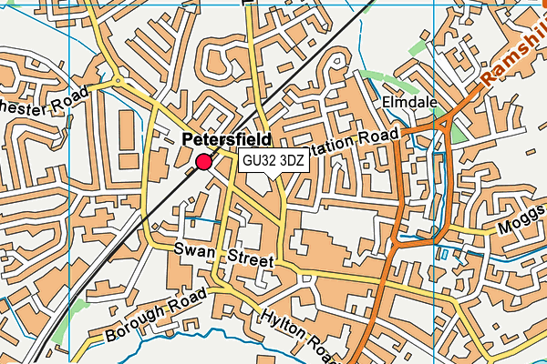 GU32 3DZ map - OS VectorMap District (Ordnance Survey)