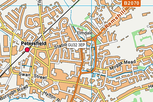 GU32 3EP map - OS VectorMap District (Ordnance Survey)