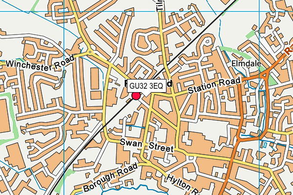 GU32 3EQ map - OS VectorMap District (Ordnance Survey)