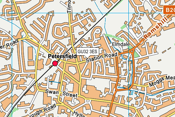 GU32 3ES map - OS VectorMap District (Ordnance Survey)