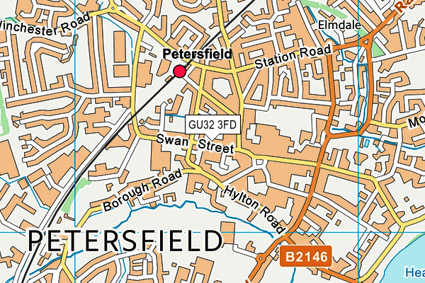 GU32 3FD map - OS VectorMap District (Ordnance Survey)
