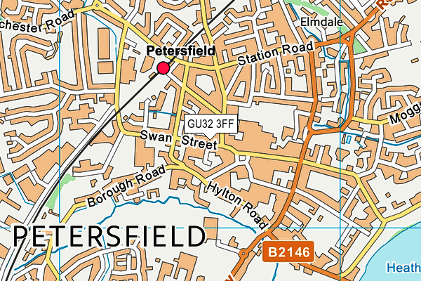 GU32 3FF map - OS VectorMap District (Ordnance Survey)