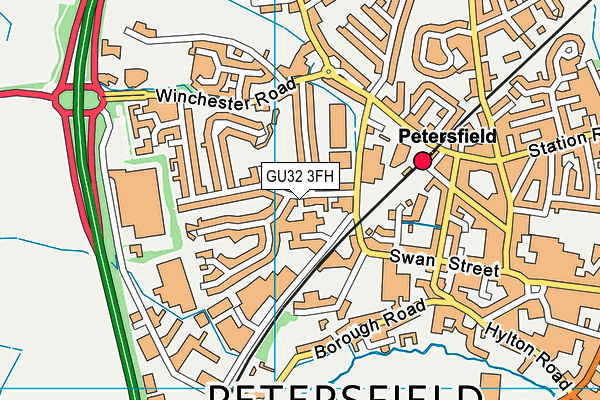 GU32 3FH map - OS VectorMap District (Ordnance Survey)