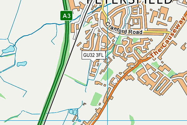 GU32 3FL map - OS VectorMap District (Ordnance Survey)