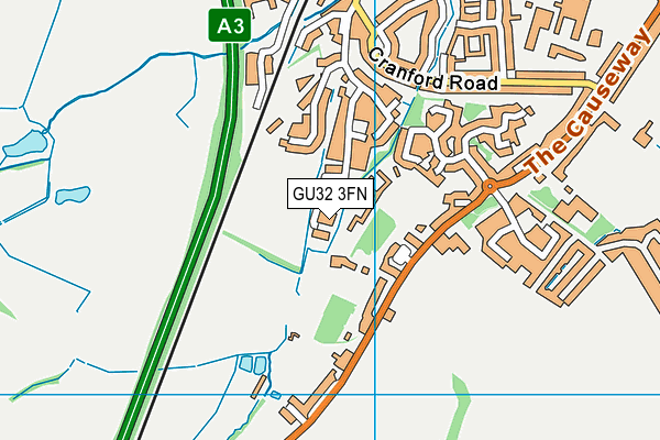 GU32 3FN map - OS VectorMap District (Ordnance Survey)