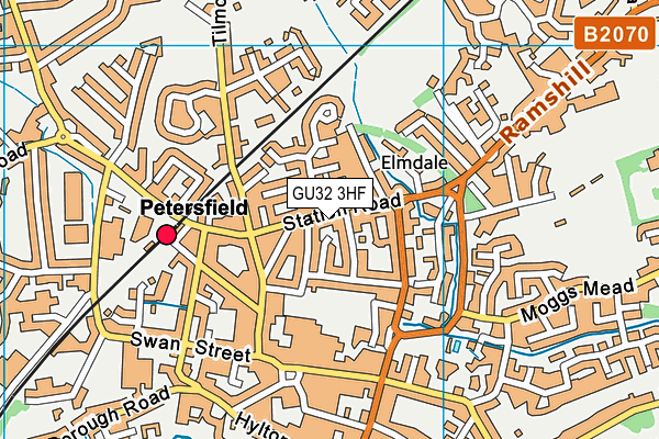 GU32 3HF map - OS VectorMap District (Ordnance Survey)