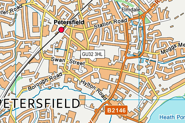 GU32 3HL map - OS VectorMap District (Ordnance Survey)