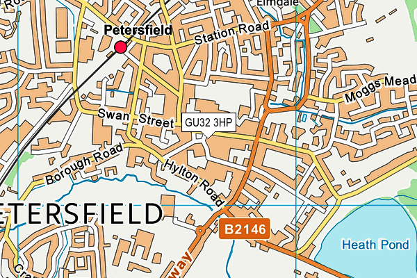 GU32 3HP map - OS VectorMap District (Ordnance Survey)