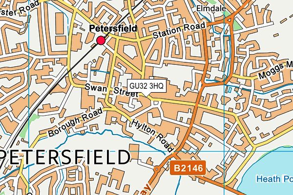 GU32 3HQ map - OS VectorMap District (Ordnance Survey)