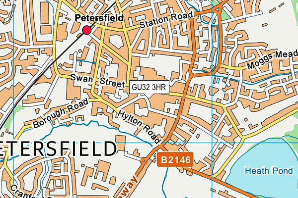 GU32 3HR map - OS VectorMap District (Ordnance Survey)